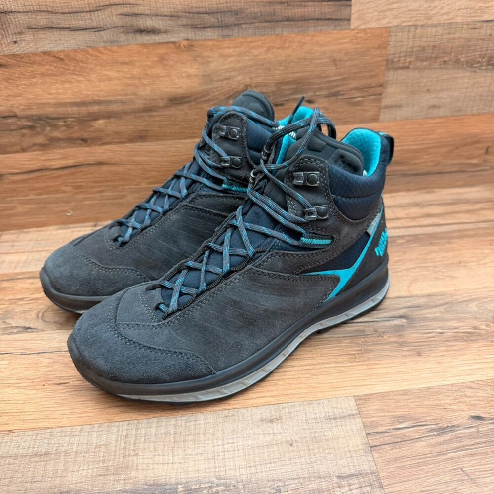 Hanwag women size 8.5 Hiking Boots Waterproof gray suede